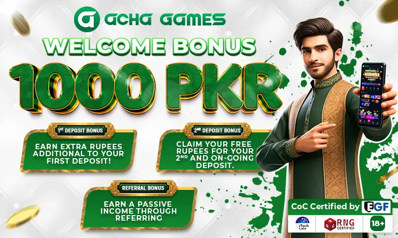 acha games welcome bonus mobile banner