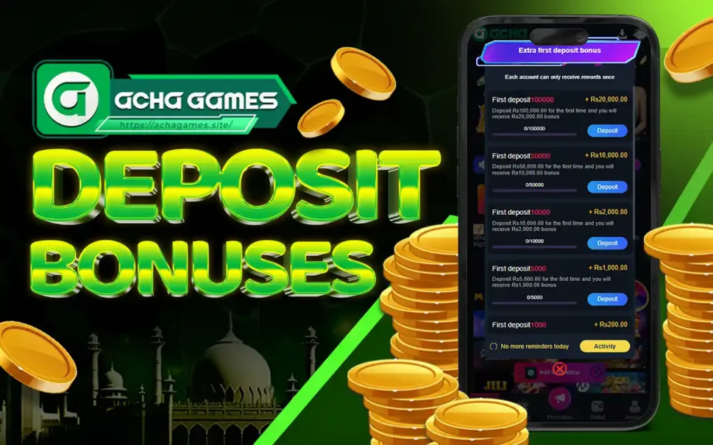 acha games bonus | deposit bonuses